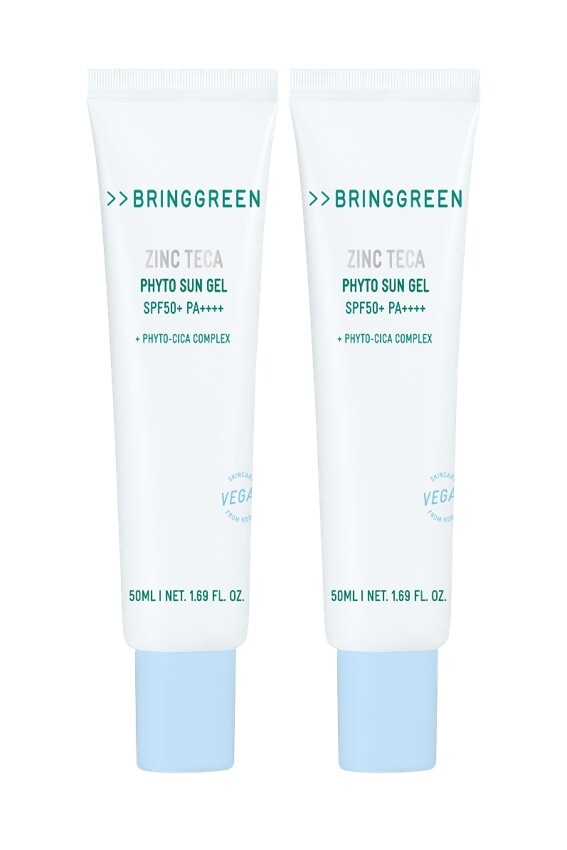 BRINGGREEN Zinc Teca Phyto Sun Gel 50ml 1+1 Set | OLIVE YOUNG Global