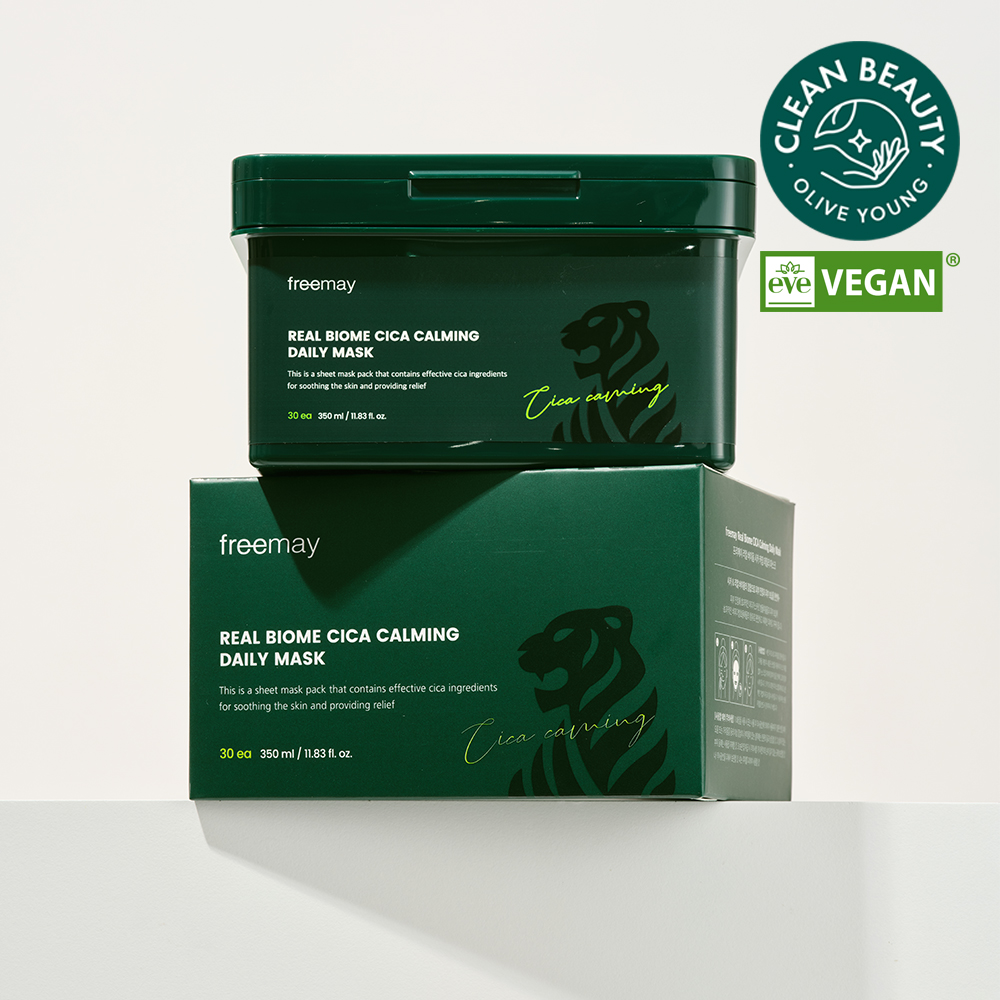 freemay Real Biome Cica Calming Daily Mask Sheet 30ea | OLIVE