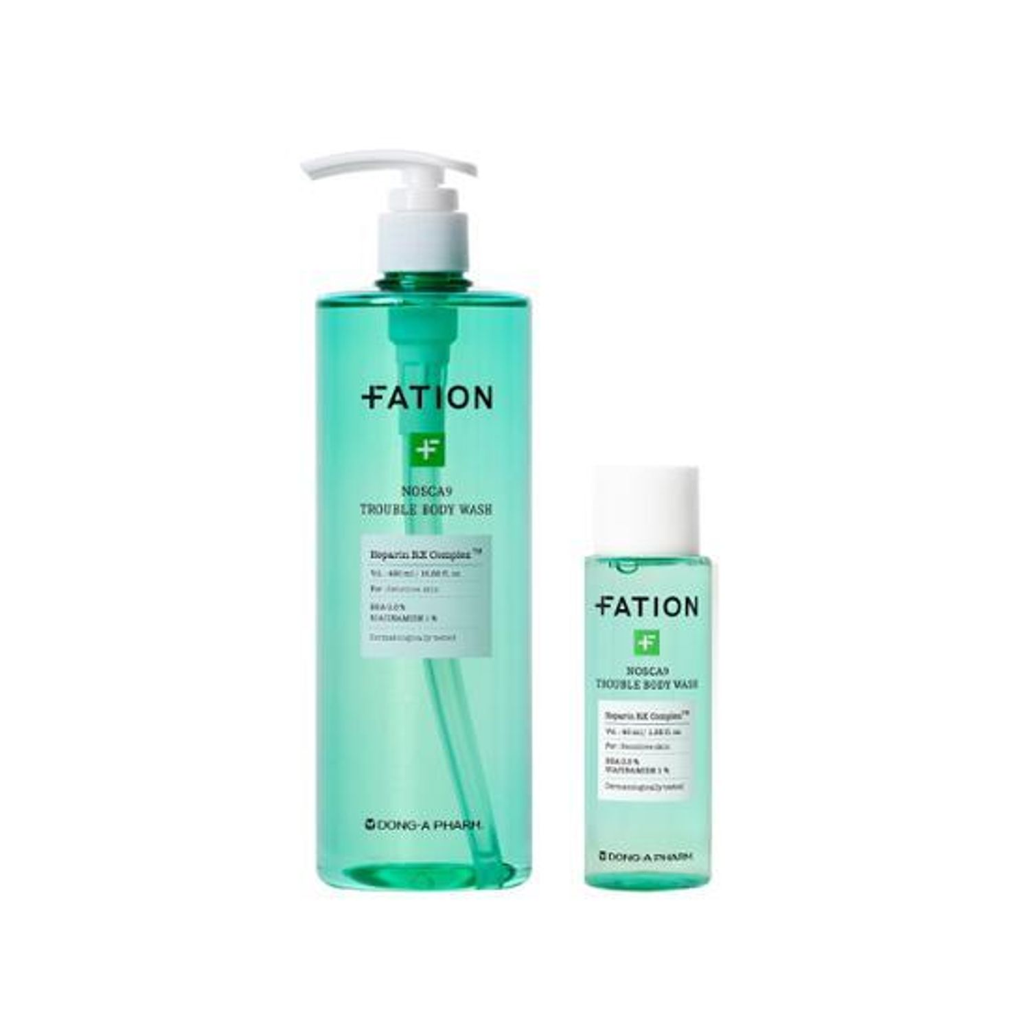 FATION Nosca9 Trouble Body Wash 490mL Special Set (+40mL) | OLIVE 