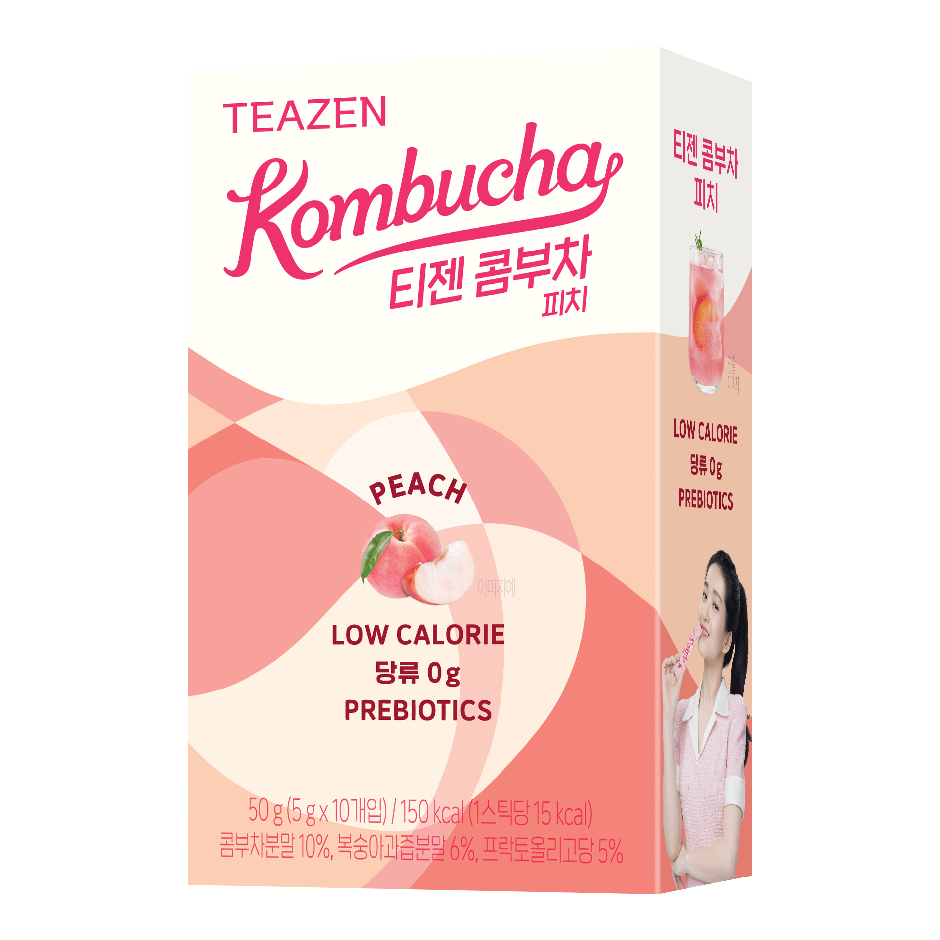 Teazen Kombucha #Peach 10T | OLIVE YOUNG Global