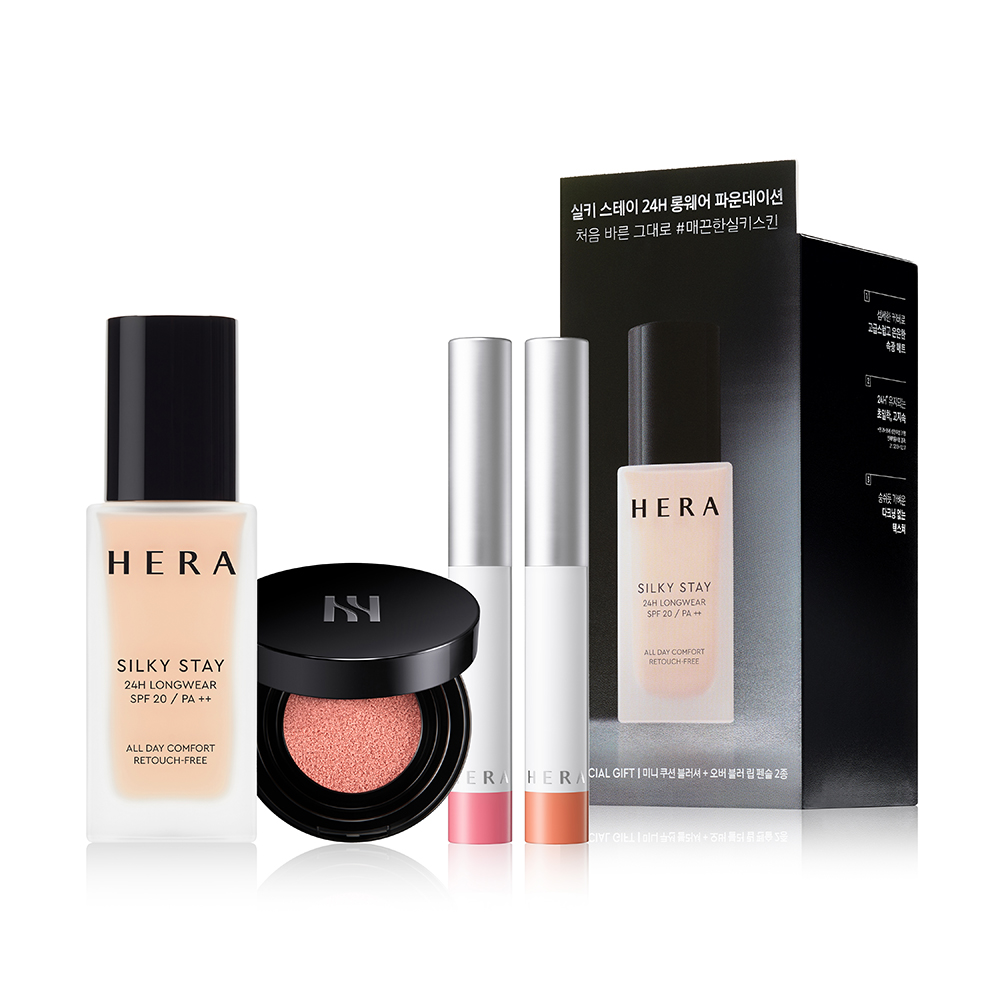 HERA SILKYSTAY24H・BASE TOOLKIT HERA Silky Stay 24H Longwear Foundation | OLIVE YOUNG Global