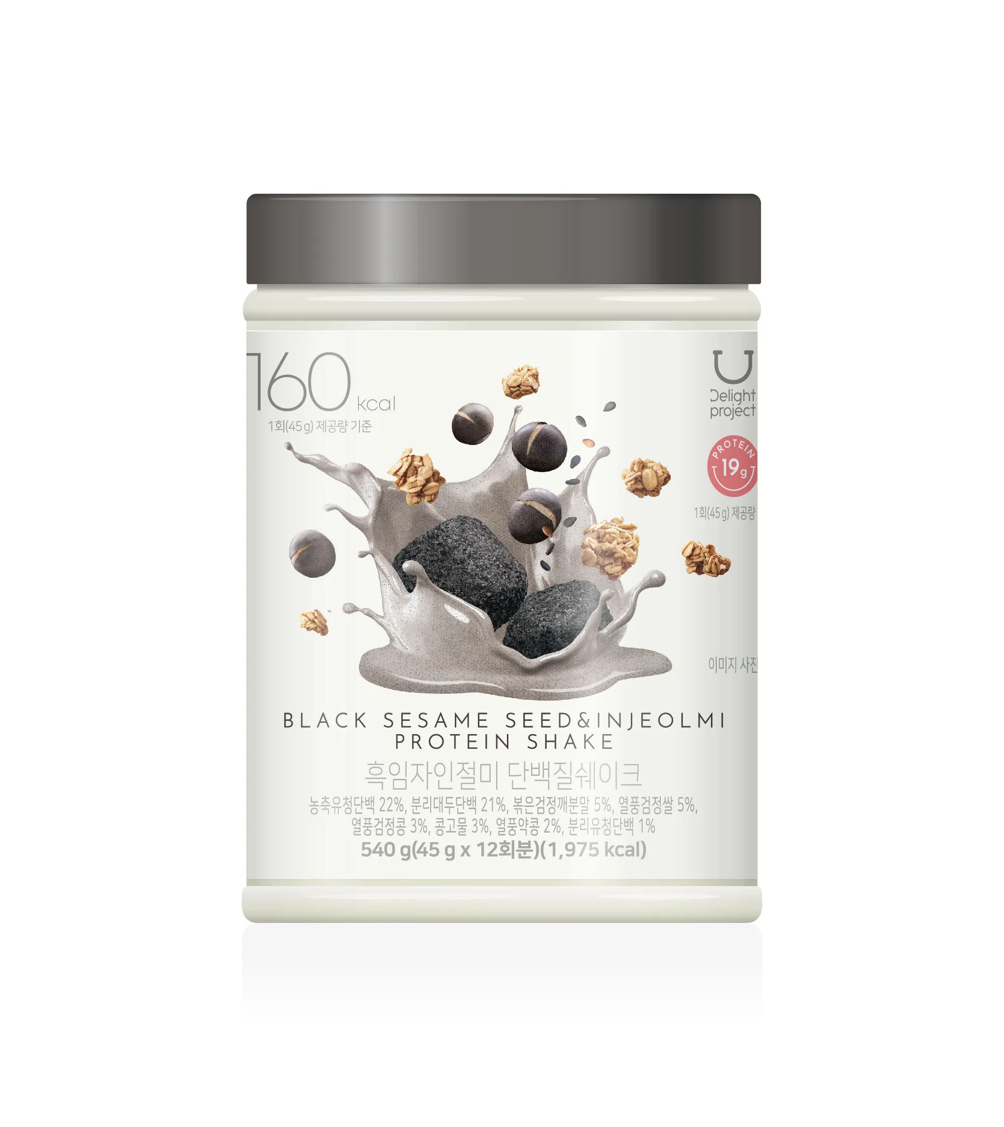 Delight project ブラックセサミシード＆きなこ餅プロテインシェイク