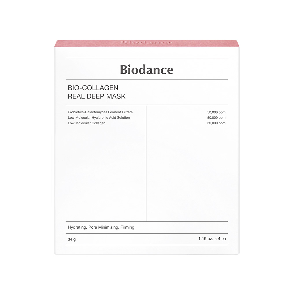 Biodance REAL DEEP MASK コラーゲン4枚入り（5個セット） Biodance Bio-collagen Real Deep Mask - 1 Box of 4 Sheets