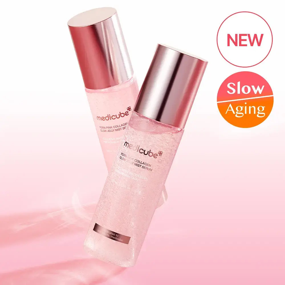 medicube PDRN Pink Collagen Glow Jelly Mist Serum 100ml Double