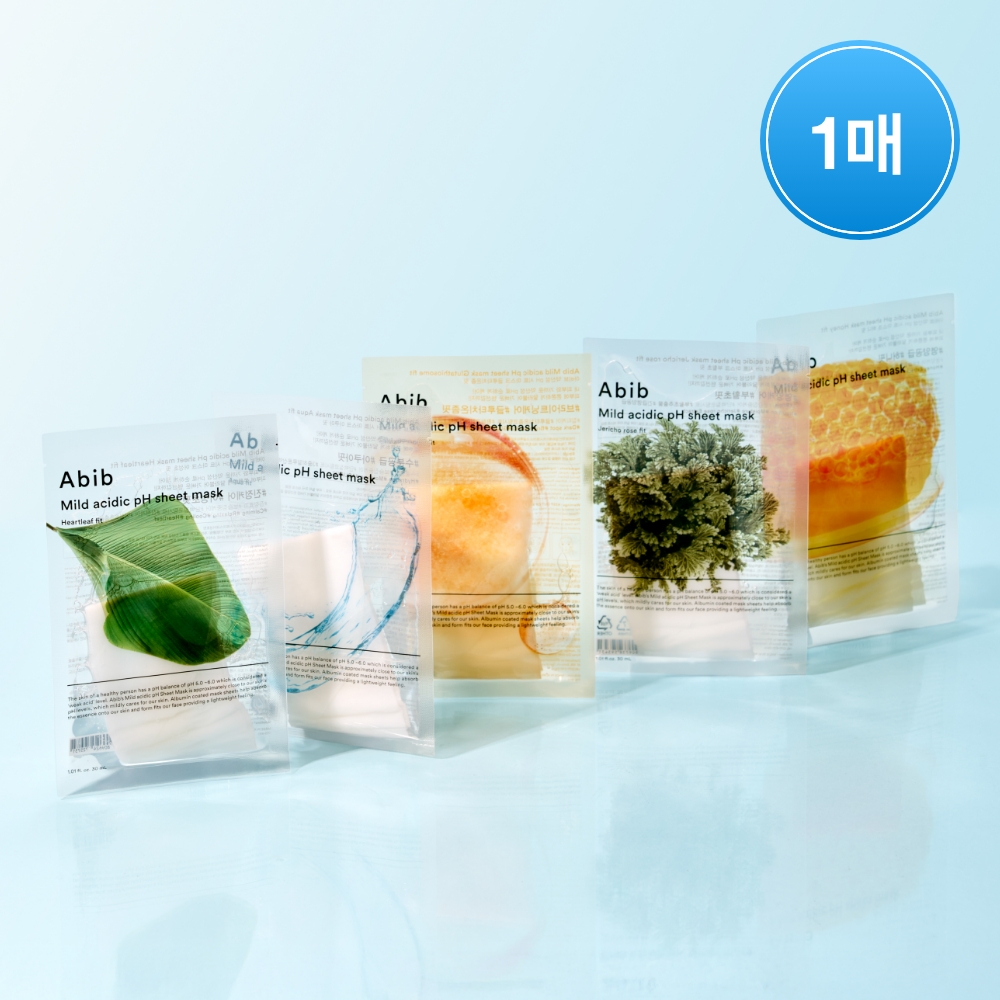 Abib Mild acidic pH sheet mask 計58枚 Abib Mild Acidic PH Sheet Mask Aqua Fit | Masksheets