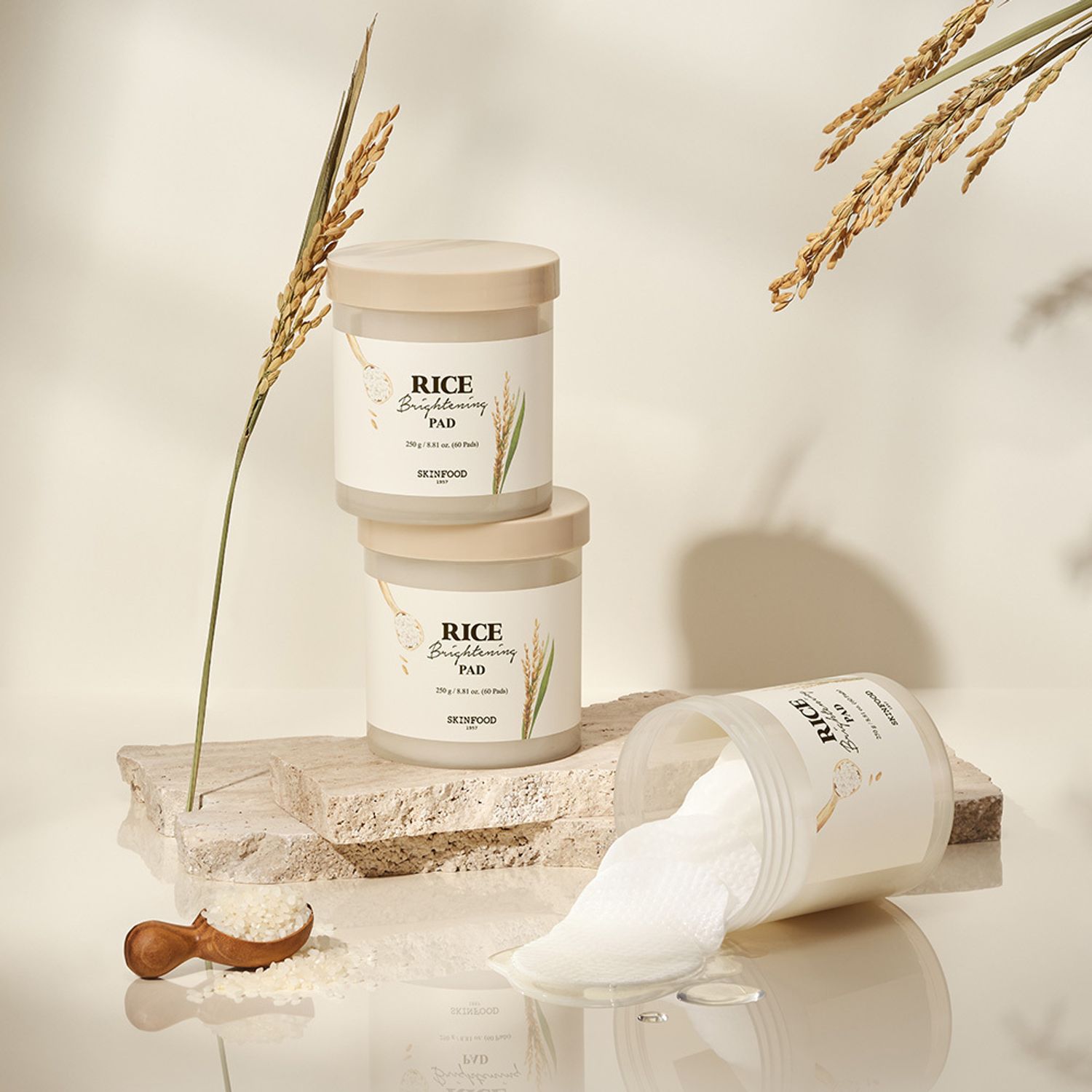 SKINFOOD Rice Brightening Pad 60P | OLIVE YOUNG Global