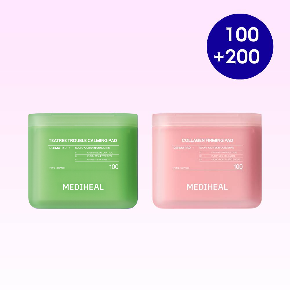 MEDIHEAL Toner Pad 100+200 Pads Triple Pack (2types) | OLIVE YOUNG