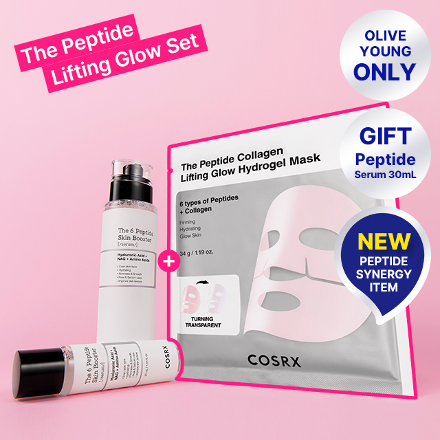 COSRX The Peptide Lifting Glow Set (+Serum 150ml+30ml+Mask Sheet 1ea)