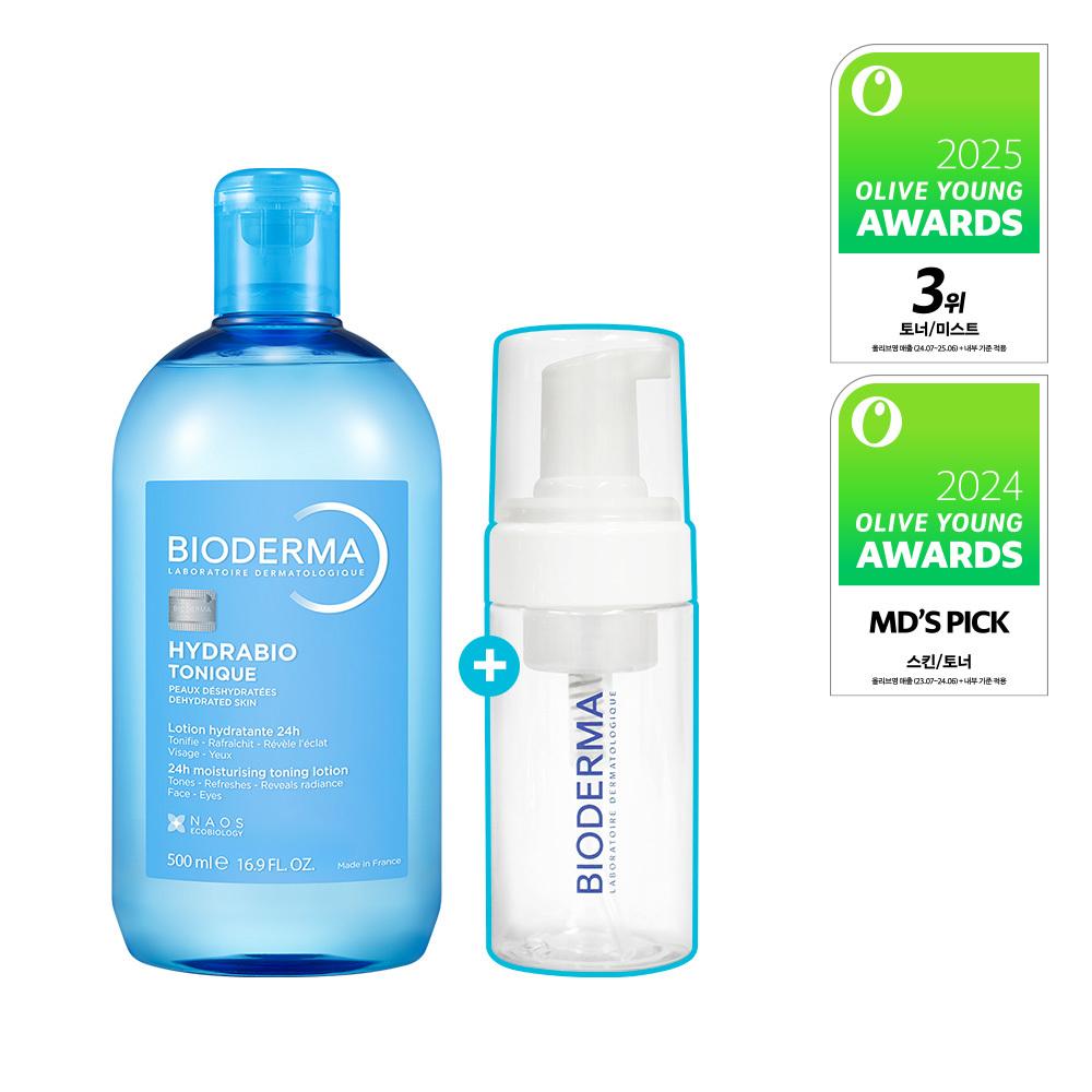 Bioderma Hydrabio Tonique 500ml Set (+Foaming Dispenser) | OLIVE