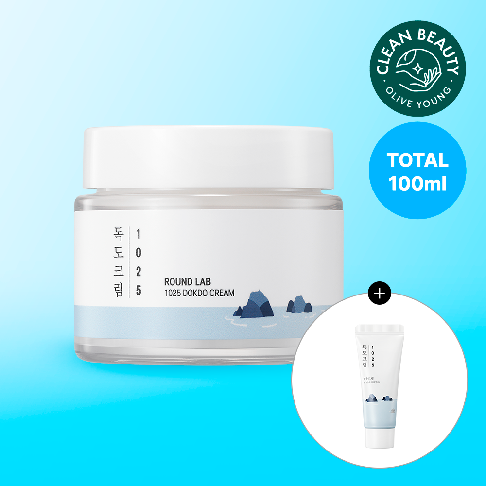 ROUND LAB 1025 Dokdo Cream 80ml + 20ml | OLIVE YOUNG Global