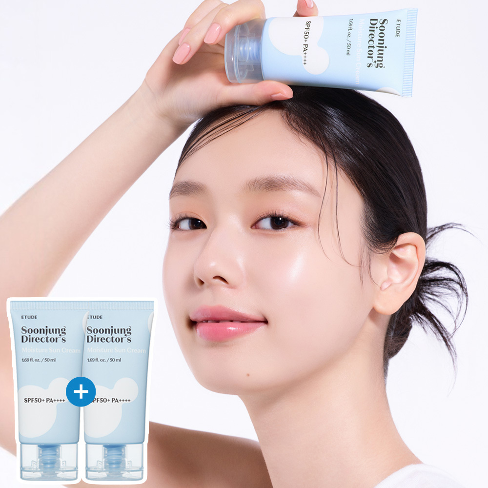 ETUDE Soonjung Director's Moisture Sun Cream 50ml 1+1 Set | OLIVE