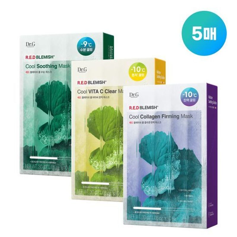 Dr.G Red Blemish Cool Soothing Mask 5ea