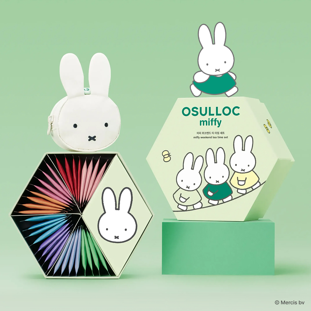 ✨レア希少 miffy PLAZA限定 エボルト 3色セット✨ Miffy EDITION] OSULLOC Weekend Tea Time Set (8 Types, 32ea