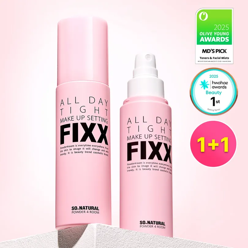 so natural 쏘내추럴 올 데이 타이트 메이크업 세팅 픽서 100ml 더블기획 (노가스타입)