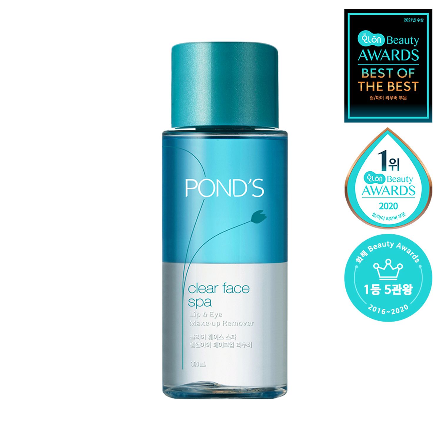 POND'S Clear Face Spa Lip & Eye Make-up Remover 300ml | OLIVE YOUNG Global