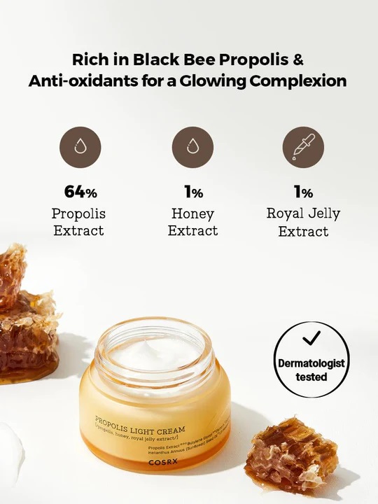 COSRX フルフィット プロポリス ライトクリーム 65ml | OLIVE YOUNG Global