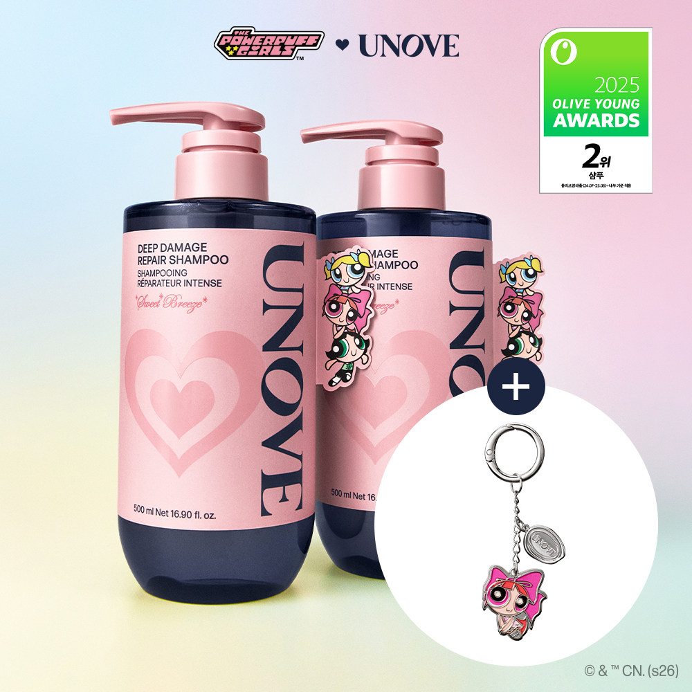UNOVE Deep Damage Repair Shampoo 500ml Double Set (4 Options
