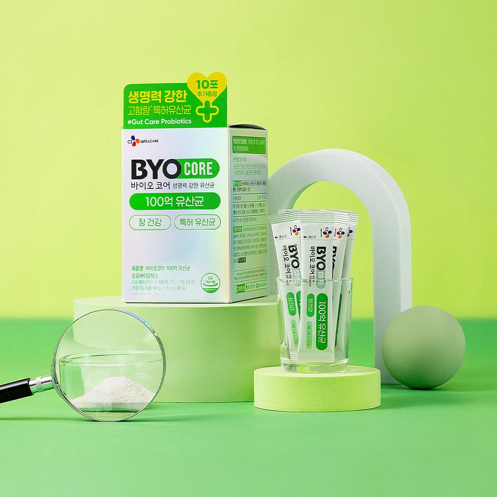 BYOCORE Healthy Live Lactobacillus 10 Billion 30+10 Sticks Set (40