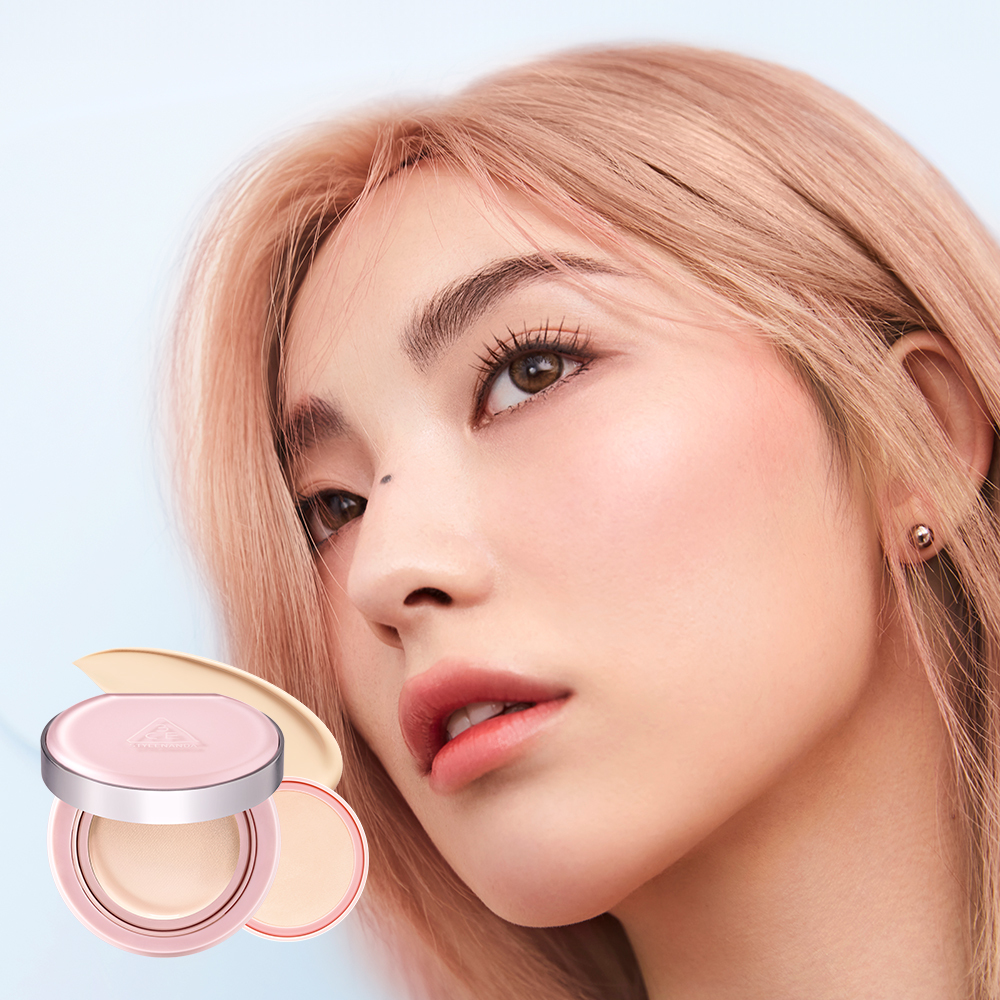 3CE フィッティングメッシュクッション セット（+詰め替え・6色