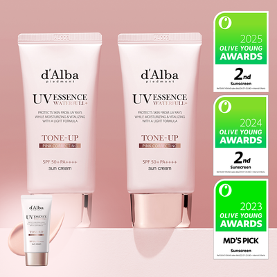 d'Alba [PINK CORRECTING] Waterfull Tone-Up Sun Cream Duo Set (50mL+50mL)