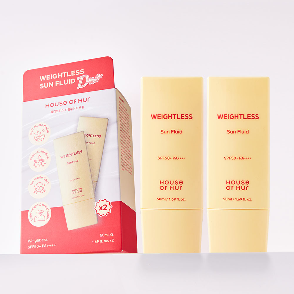 House of Hur Weightless Sun Fluid 50ml Duo Set