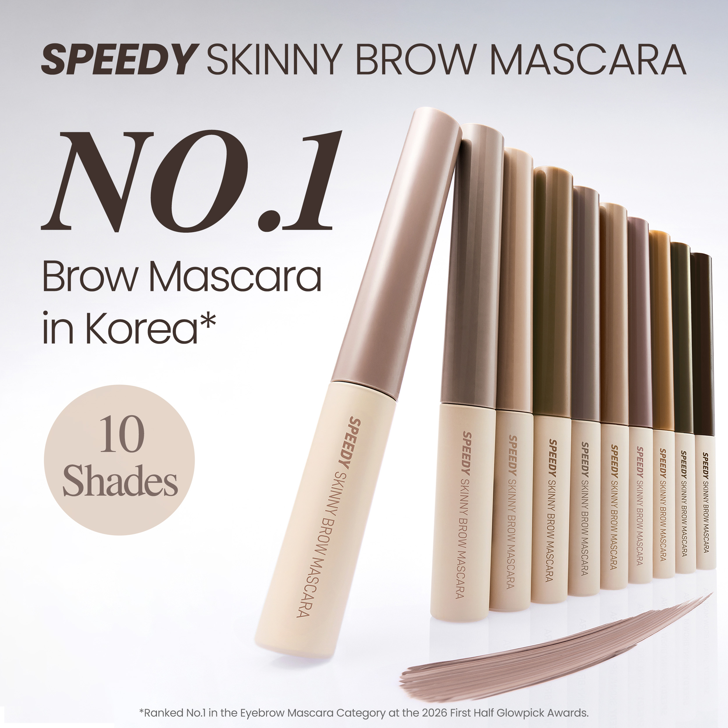[NEW Color] peripera Speedy Skinny Brow Mascara (10 Colors)
