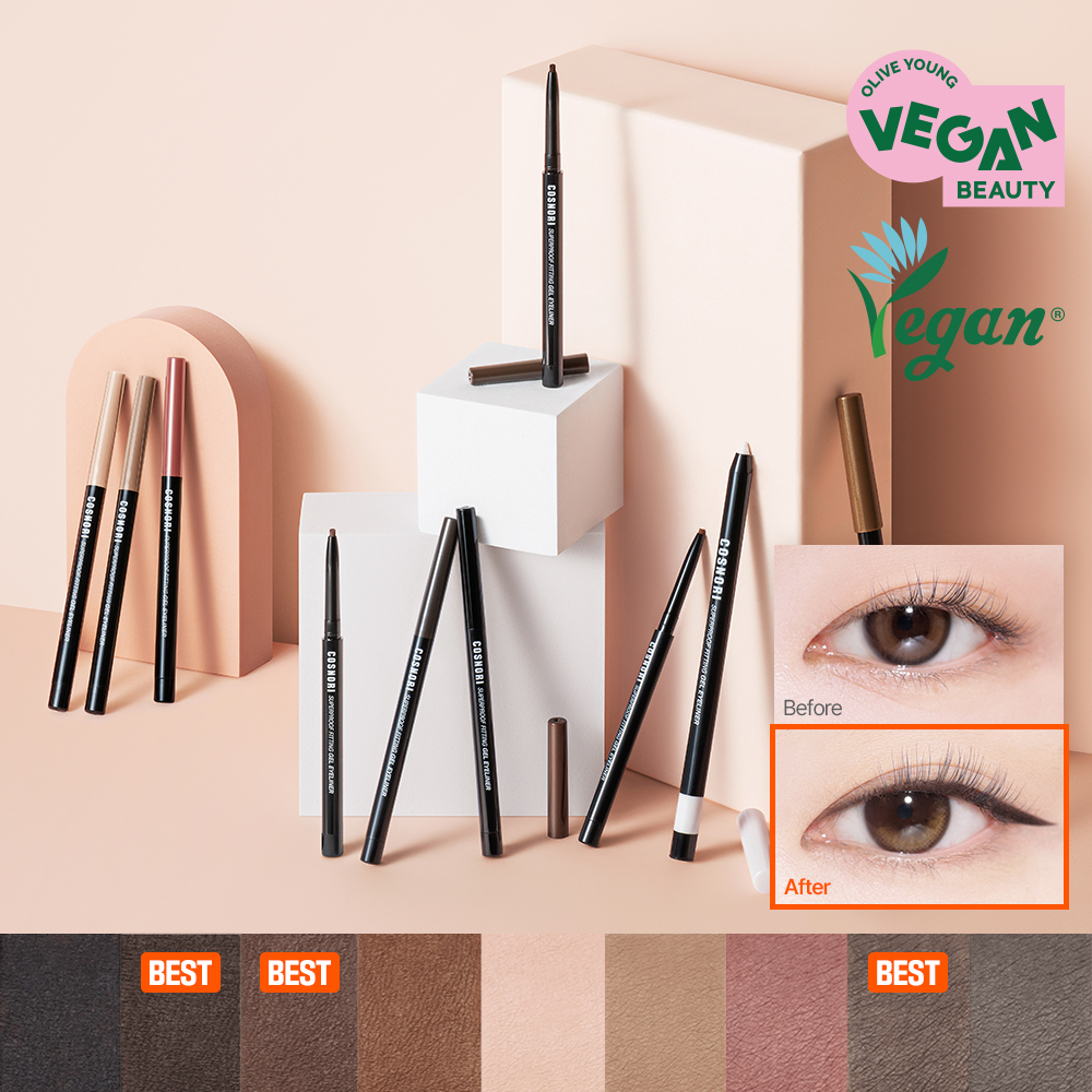 COSNORI Superproof Fitting Gel Eyeliner Pencil (11 Colors) | OLIVE