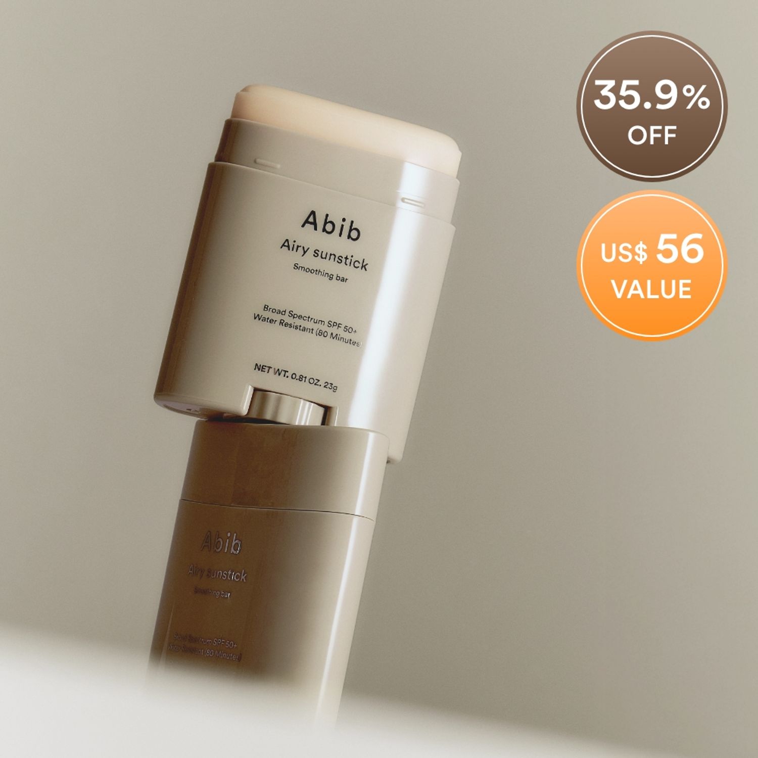 [Duo Set] Abib Airy Sunstick Smoothing Bar SPF50+ | OLIVE YOUNG Global