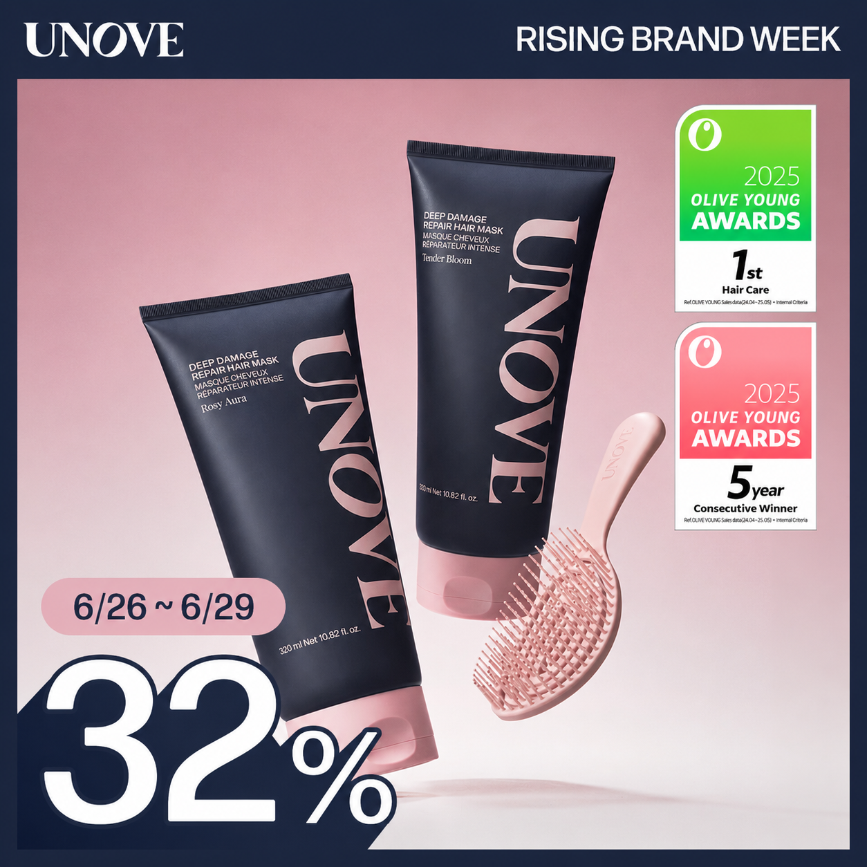 UNOVE Deep Damage Repair Hair Mask (Treatment / Hair Pack) 320mL