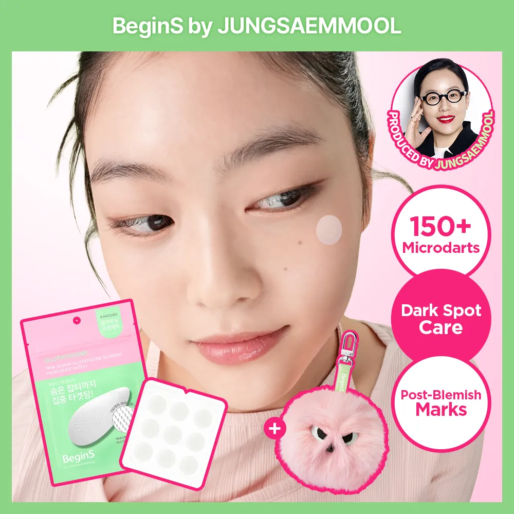 glutathione blemish patch BeginS - Pink Guava Glutathione Blemish Microshot Patch