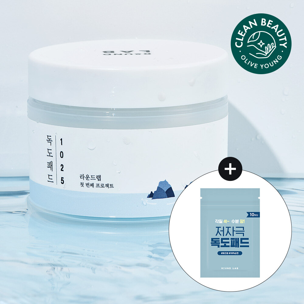 ROUND LAB 1025 Dokdo Pad Special Set (70 + 10 Sheets) | OLIVE