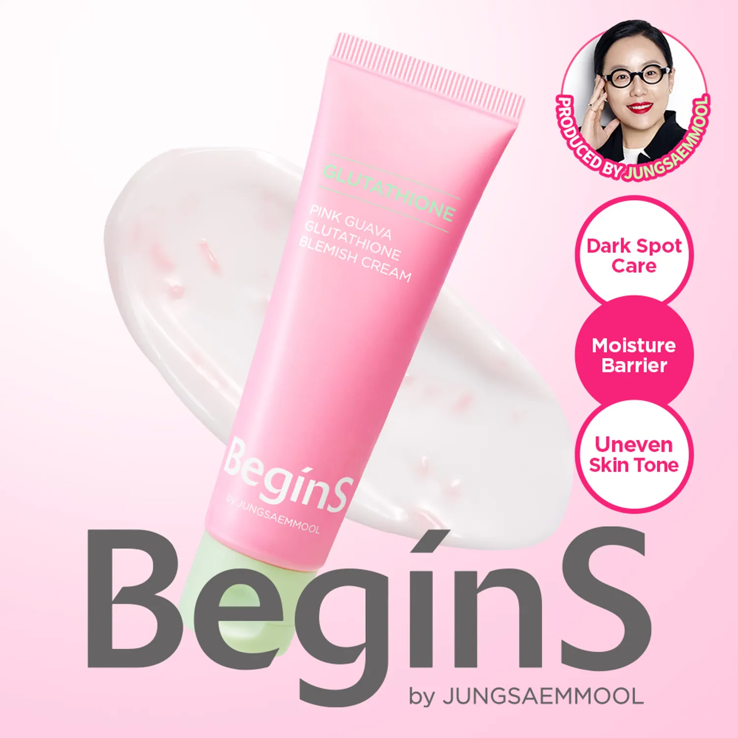 begins by JUNGSAEMMOOL Pink Guava Glutathione Blemish Cream 50ml | OLIVE YOUNG Global begins by JUNGSAEMMOOL Pink Guava Glutathione Blemish Cream 50ml | OLIVE YOUNG Global