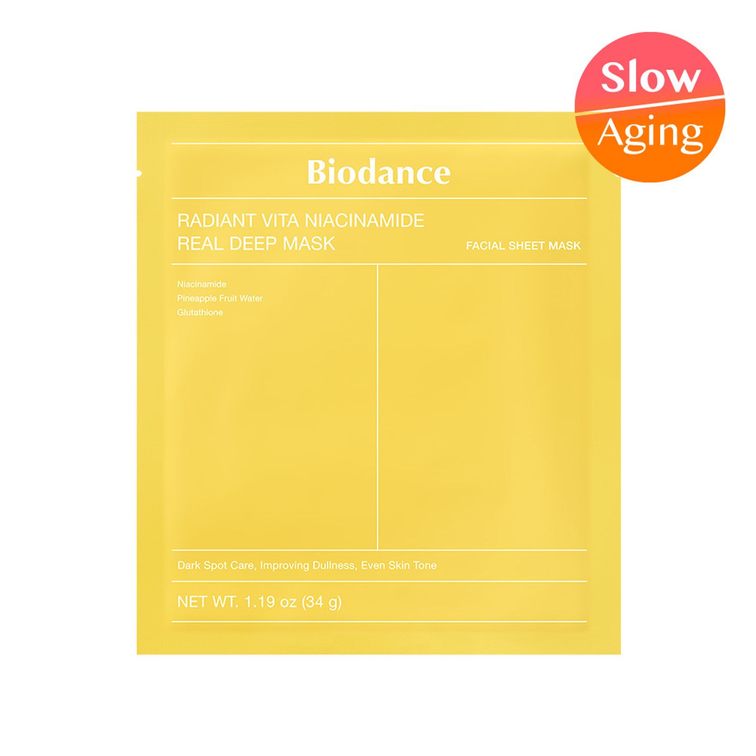 BIODANCE Radiant Vita Niacinamide Real Deep Mask Sheet 1ea | OLIVE YOUNG Global