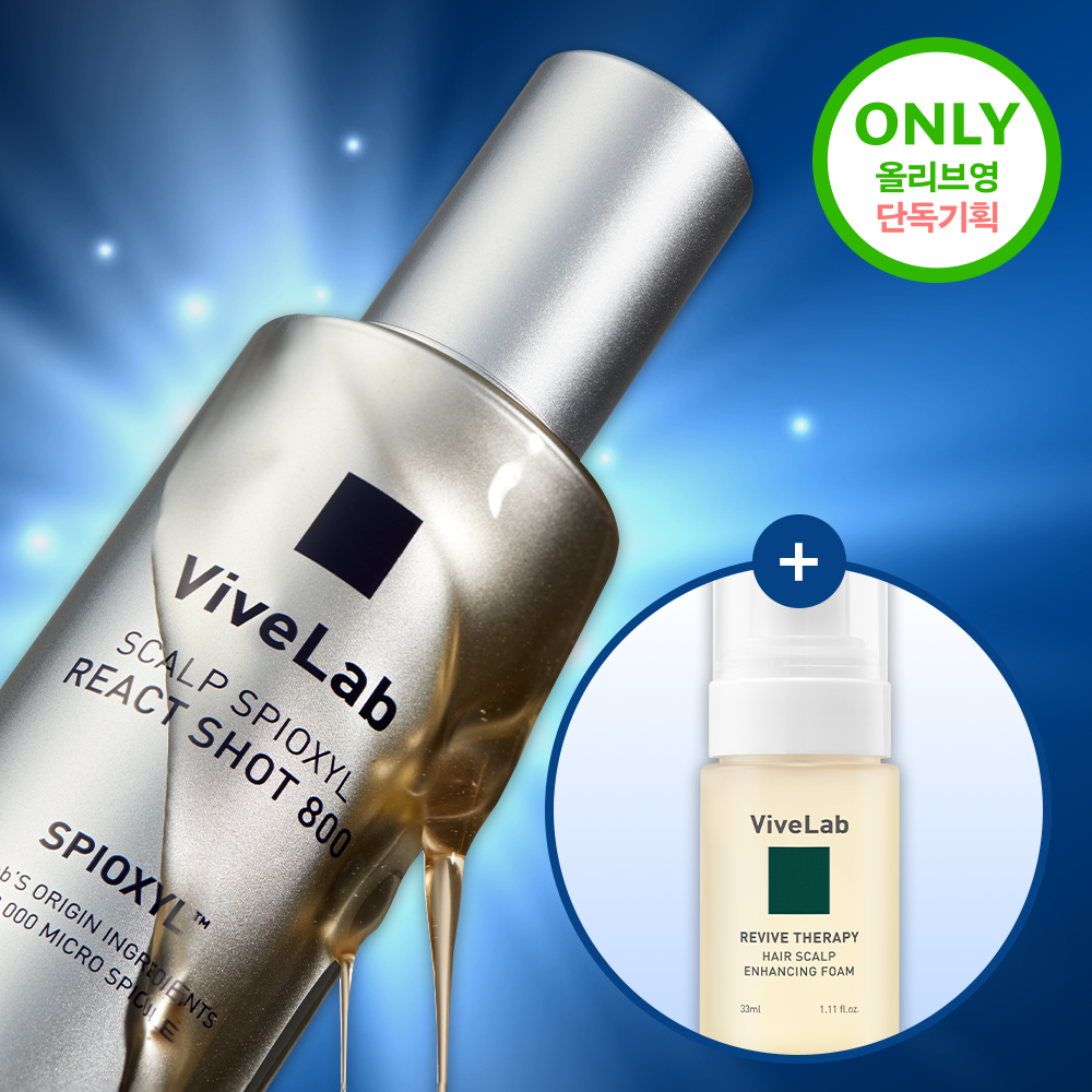 vivelab Scalp Spioxyl React Shot 800 50ml Set (+Enhancing Foam 30ml)