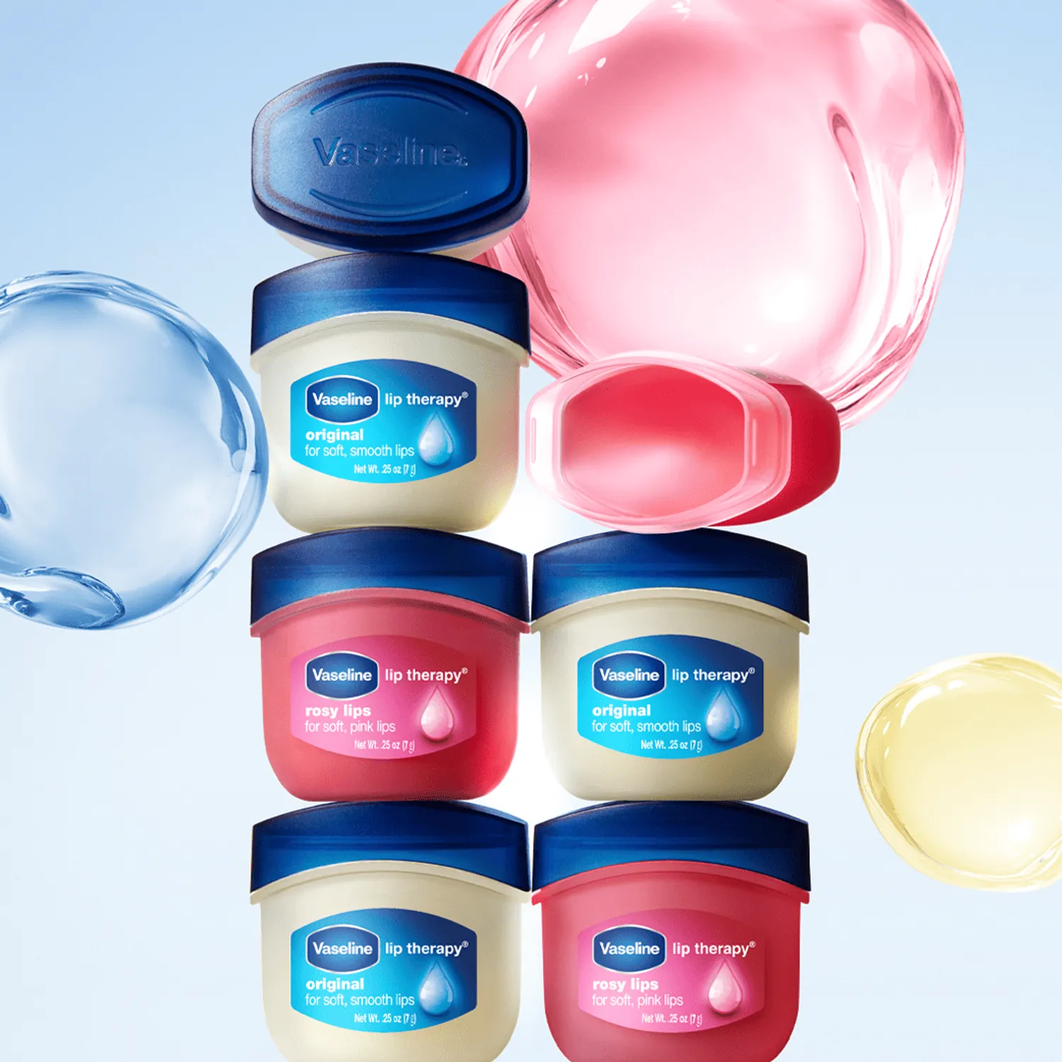 Vaseline Lip Therapy Mini Jar Duo Set 7g*2ea