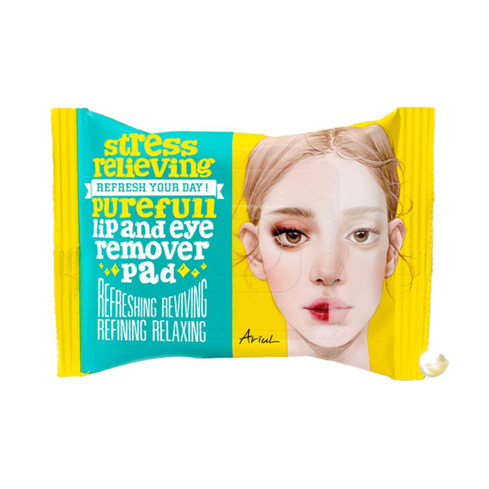 chiyoko Make & Eye Remover 3個セット Ariul Stress Relieving Purefull Lip and Eye Remover Pad (30P