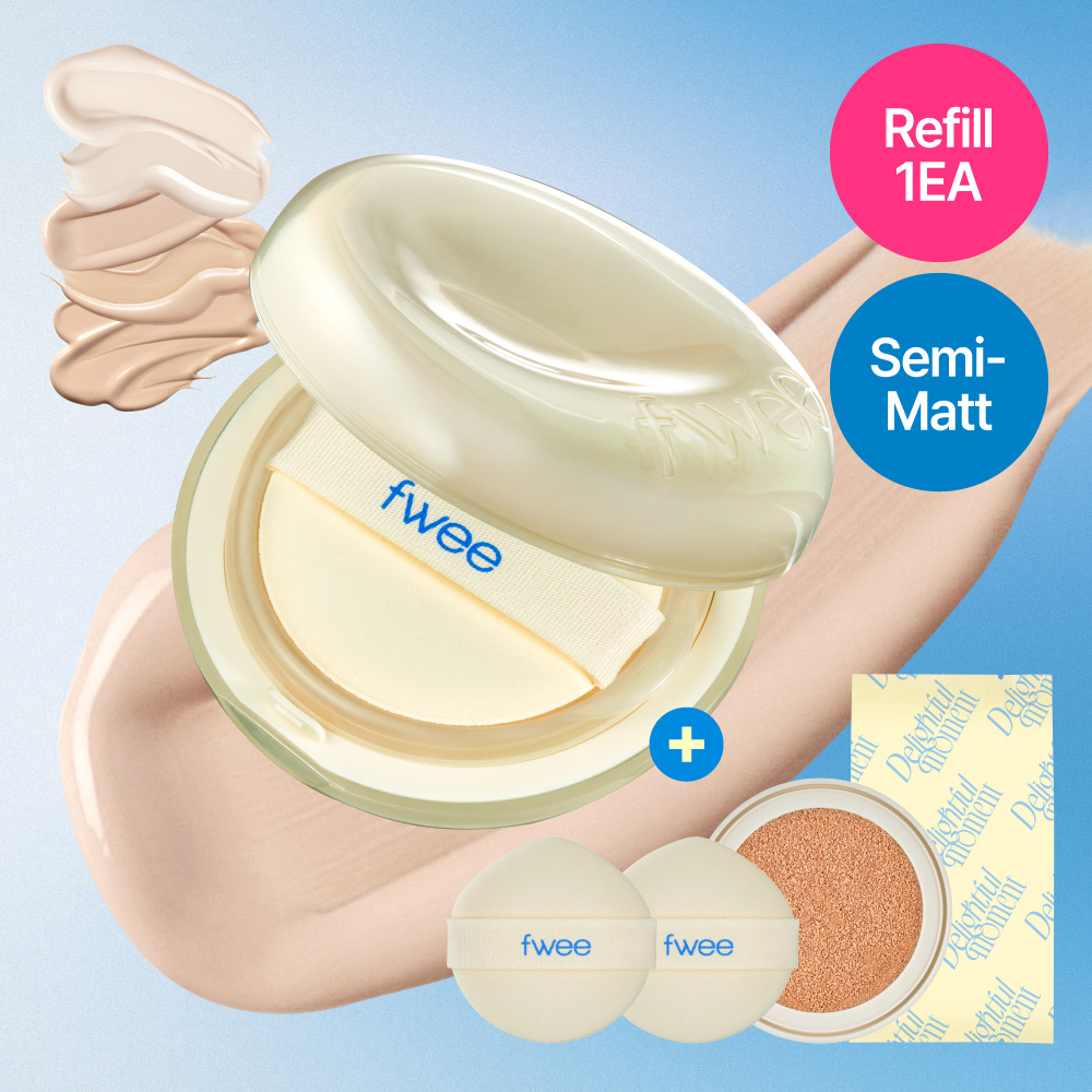 fwee Cushion Egg-Fit Cover (+Refill/Puff 2P) | OLIVE YOUNG Global