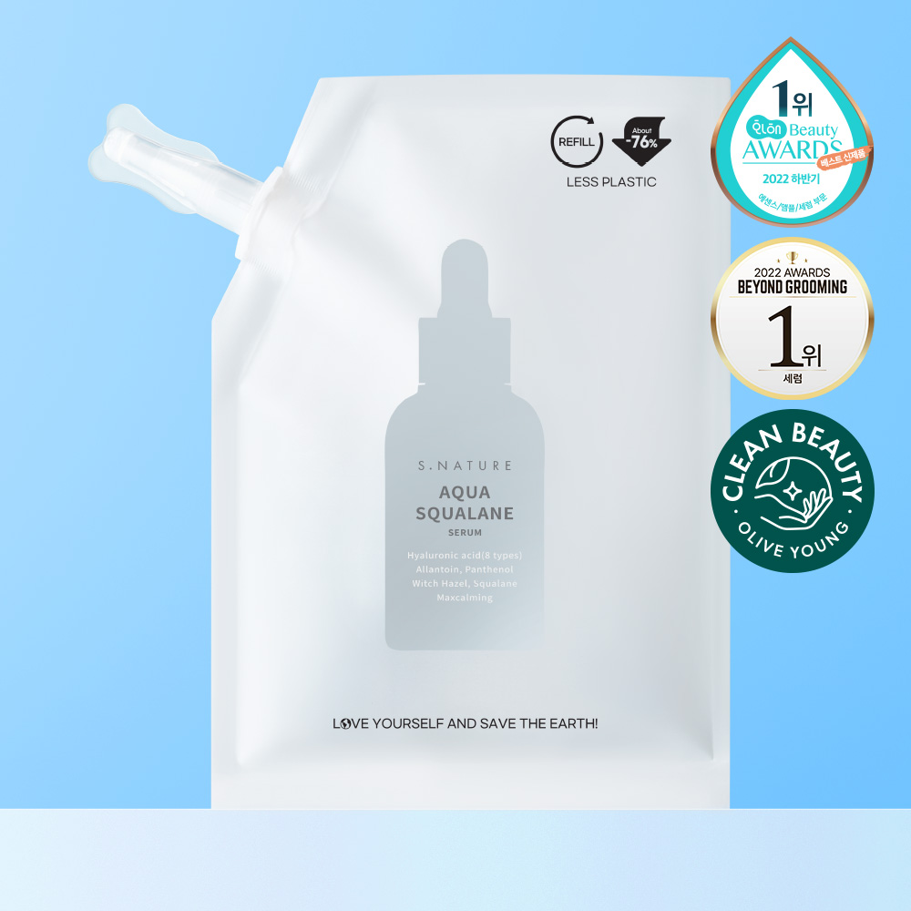 S.NATURE Aqua Squalane Serum 50ml Refill Pack | OLIVE YOUNG Global