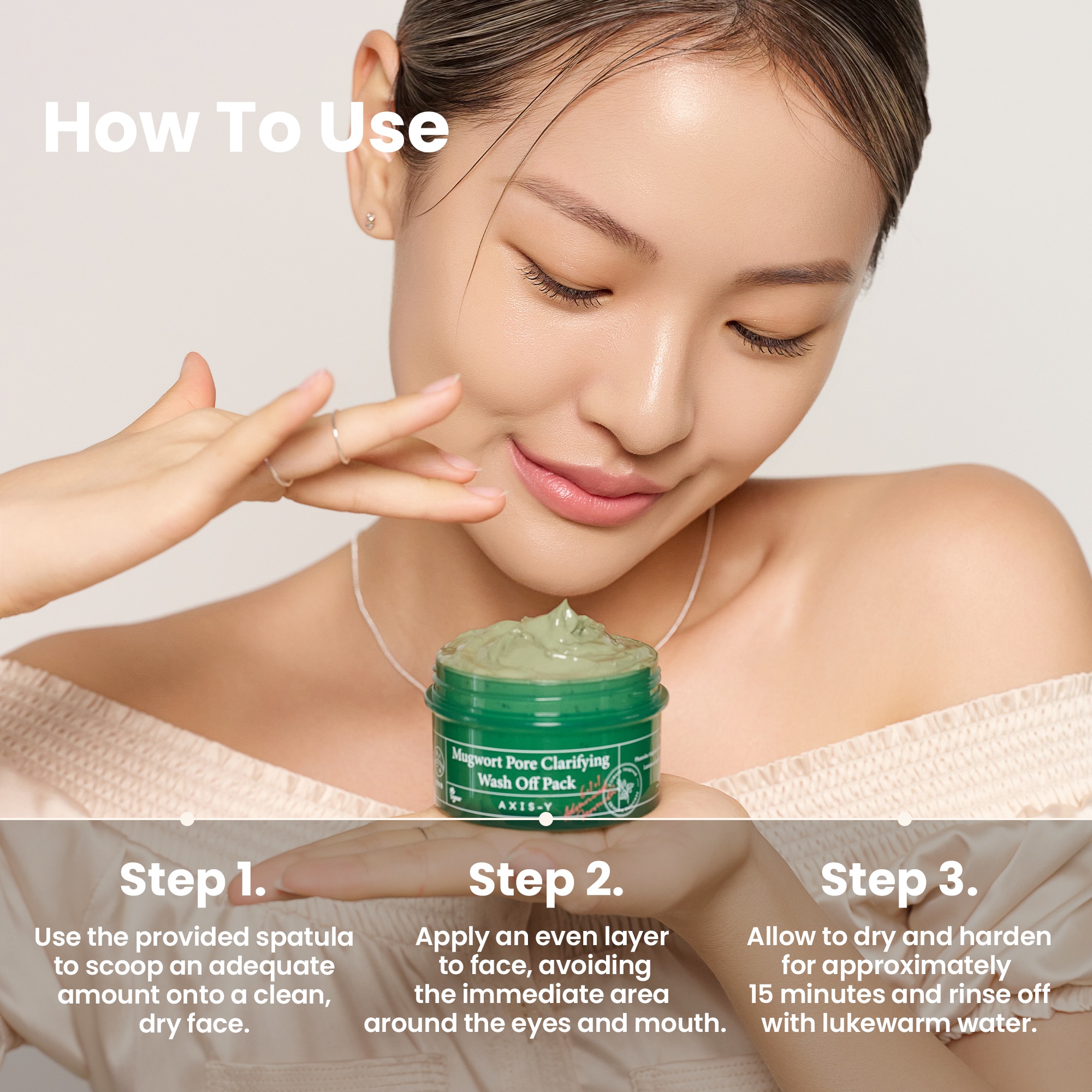 AXIS-Y ヨモギ毛穴浄化ウォッシュオフパック 100ml | OLIVE YOUNG Global