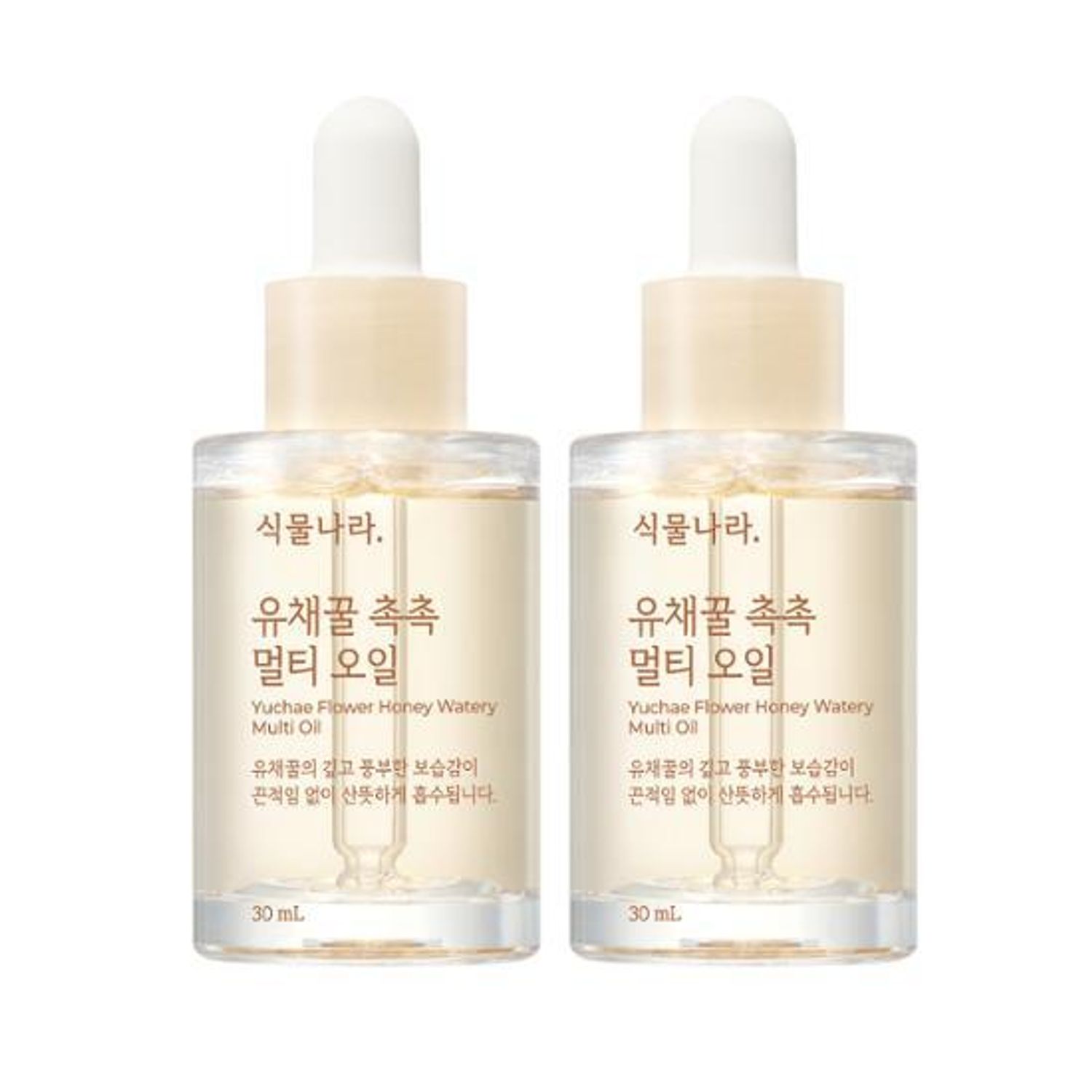 Shingmulnara Yuchae Flower Honey Watery Multi Oil Double Set 30mL*2ea | OLIVE YOUNG Global
