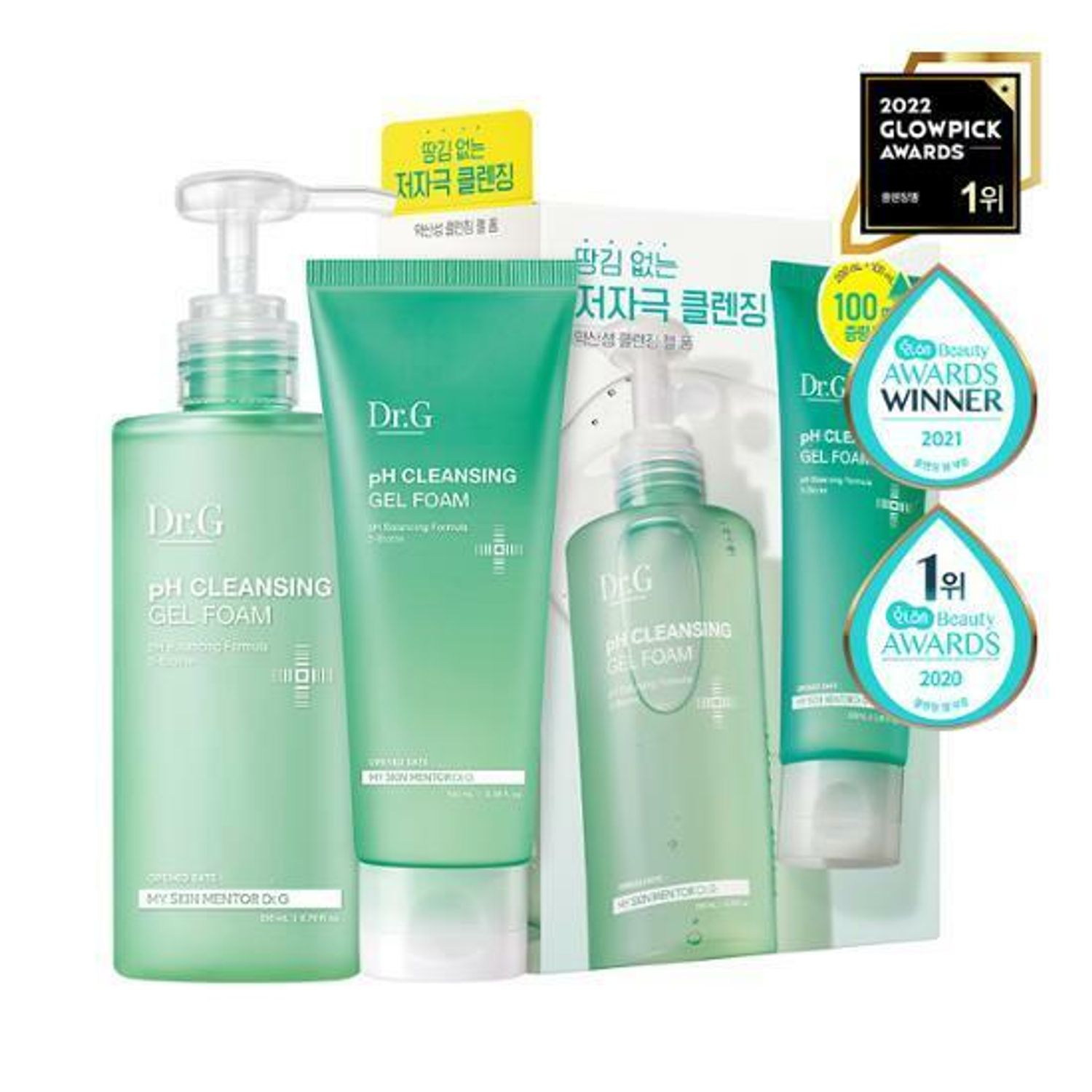 Dr. G pH Cleansing Gel Foam Special Set (200mL+100mL) (NEW) | OLIVE YOUNG Global