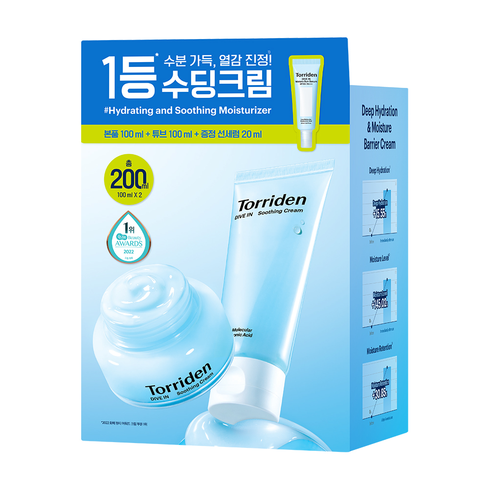 Torriden ダイブインヒアルロン酸スージングクリーム 100ml ダブル企画