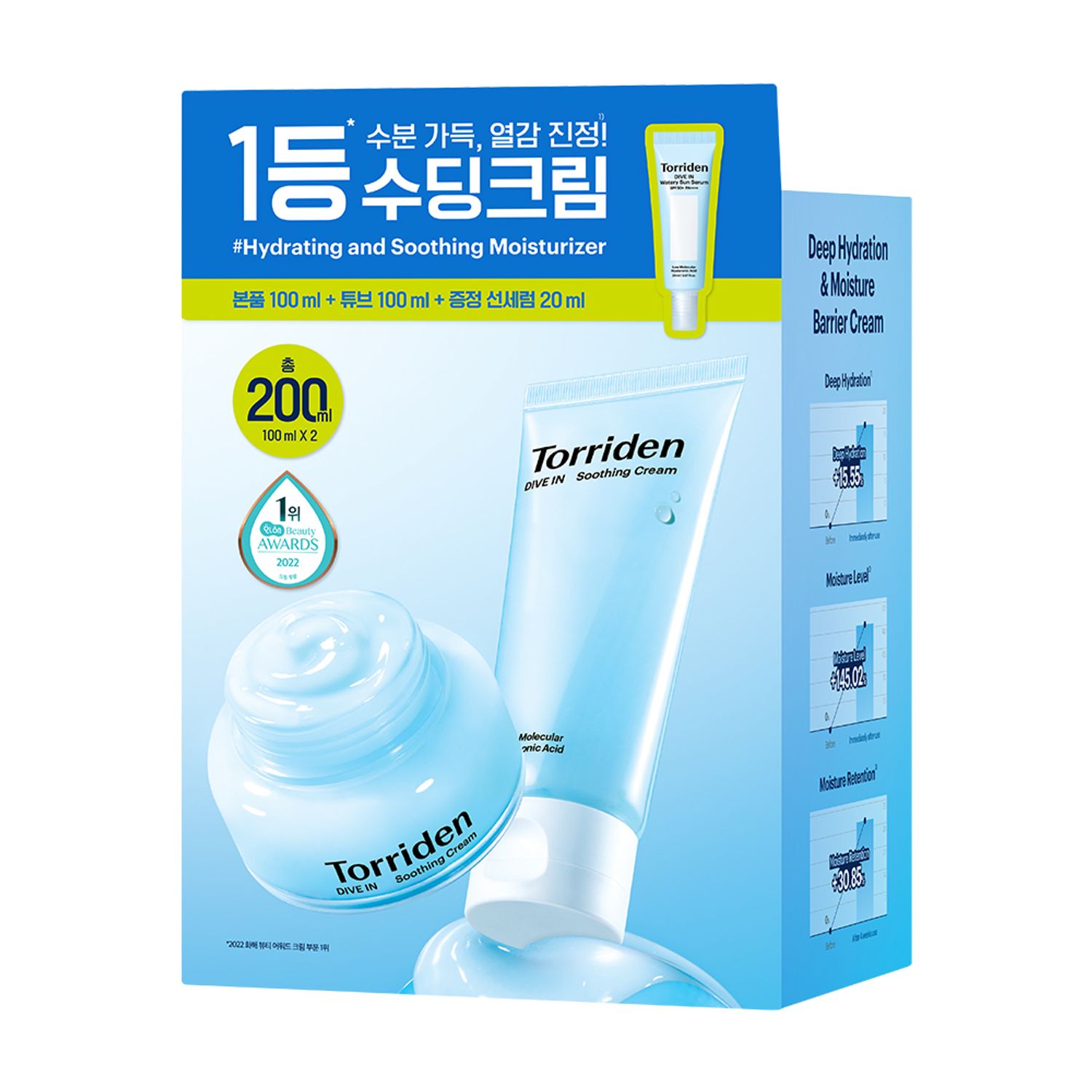 Torriden ダイブインヒアルロン酸スージングクリーム 100ml ダブル企画 