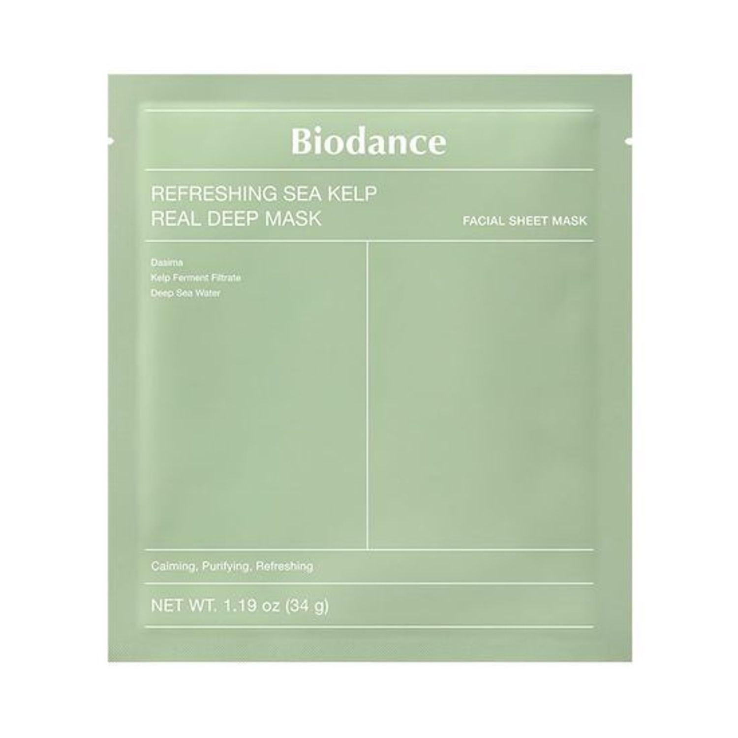 BIODANCE リフレッシングシーケルプリアルディープシートマスク 4枚 