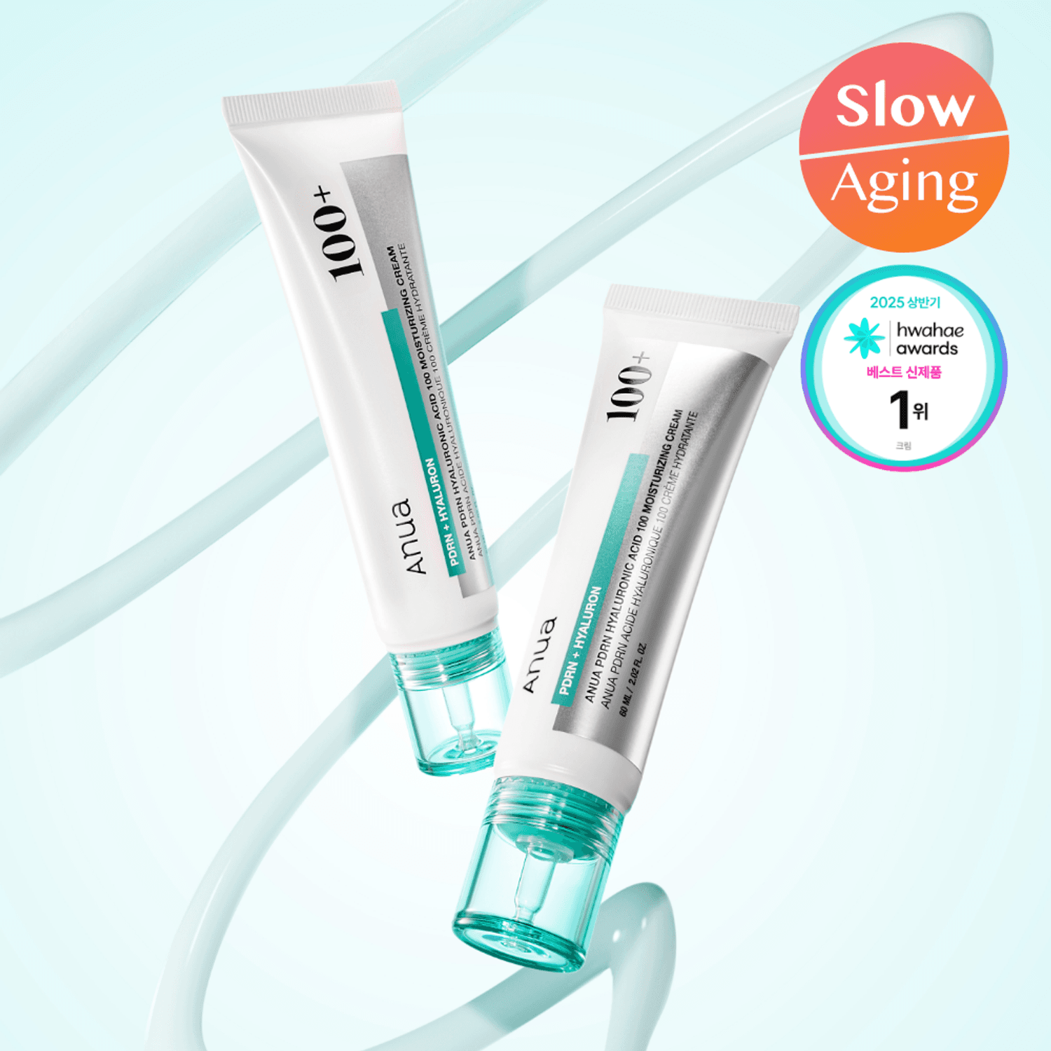 Anua PDRN Hyaluronic Acid 100 Moisturizing Cream 60ml | OLIVE