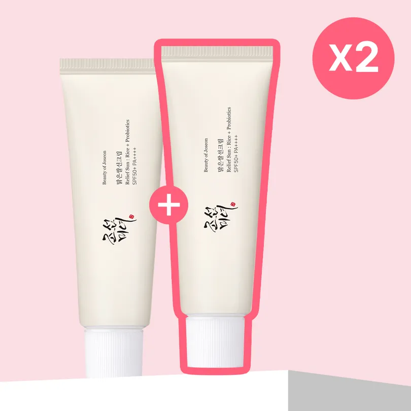 Beauty of Joseon Beauty of Joseon Relief Sun: Rice + Probiotics (SPF50+ PA++++) Double Pack 50mL*2ea