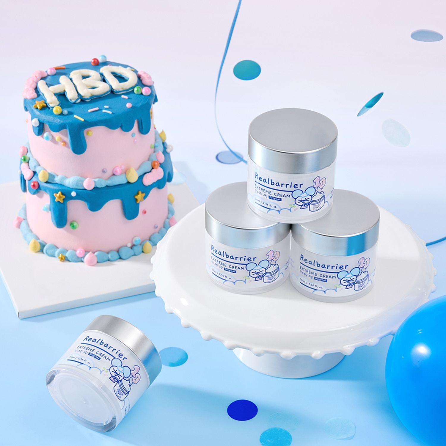 [POGON VILLAGE EDITION] Real Barrier Extreme Cream 70ml Set (+30ml+Padded Bag Keyring) | OLIVE YOUNG Global