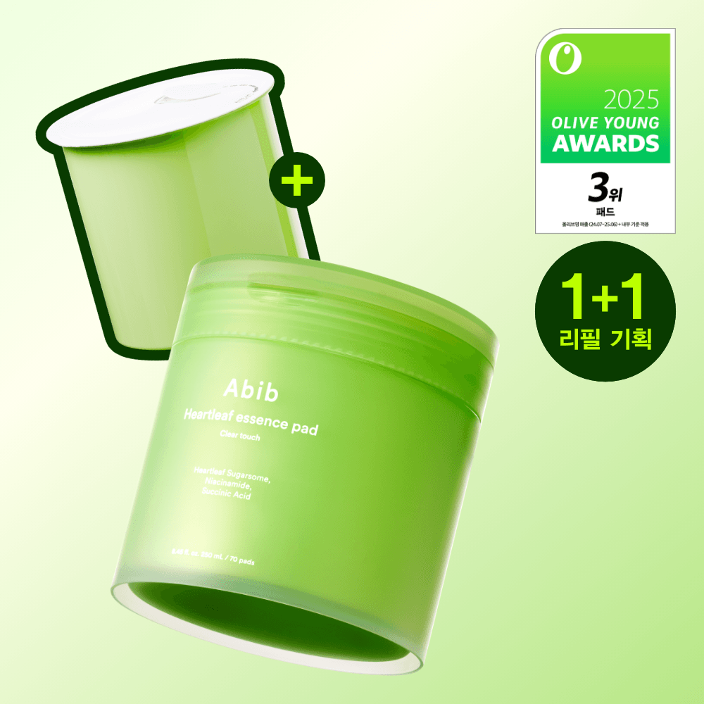 mangomee EDITION] Abib Heartleaf Essence Pad Clear Touch 70P Set