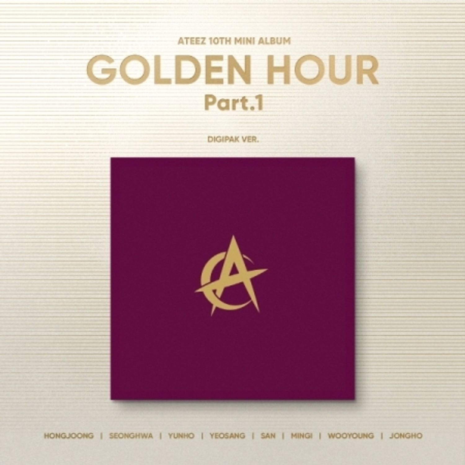 ATEEZ - 10TH MINI ALBUM [GOLDEN HOUR : PART.1] (DIGIPAK VER.) | OLIVE YOUNG Global