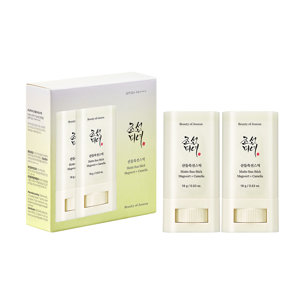 beauty of joseon Matte sun stick : Mugwort + Camelia Double Pack